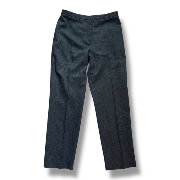 Vintage J.Crew Charcoal Gray 100% Wool Dress Pants Women’s Size 12 Career Retro